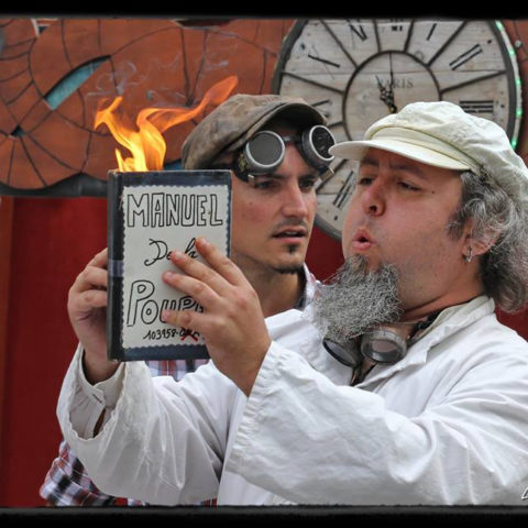 Spectacle steampunk Le Théâtre des Expériences Temporelles de Rêves Temporels au festival RenaissanceS