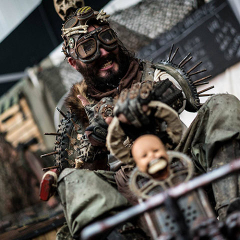 Troupe post-apocalyptique "Wasteland Crushers" de la compagnie Rêves Temporels