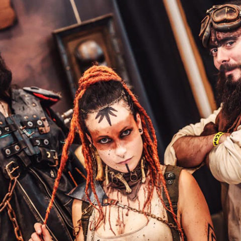 Troupe post-apocalyptique "Wasteland Crushers" de la compagnie Rêves Temporels