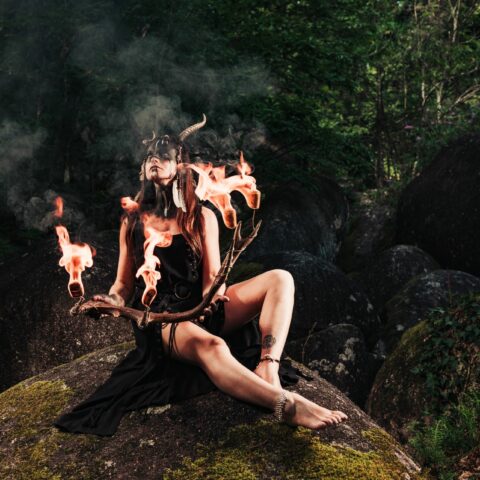 Valka, spectacle de feu pagan - Compagnie Rêves Temporels et TwinFlame