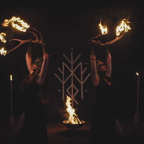 Valka, spectacle de feu pagan - Compagnie Rêves Temporels et TwinFlame